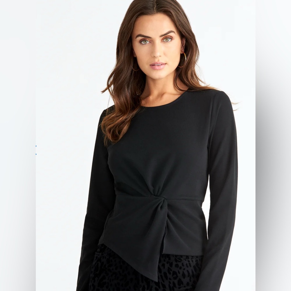 NWOT Rachel Roy Black VAL TOP Size XXL